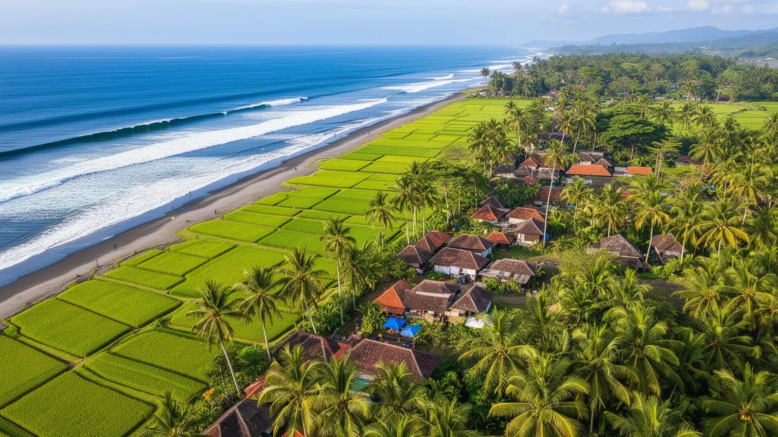 Canggu area in Bali
