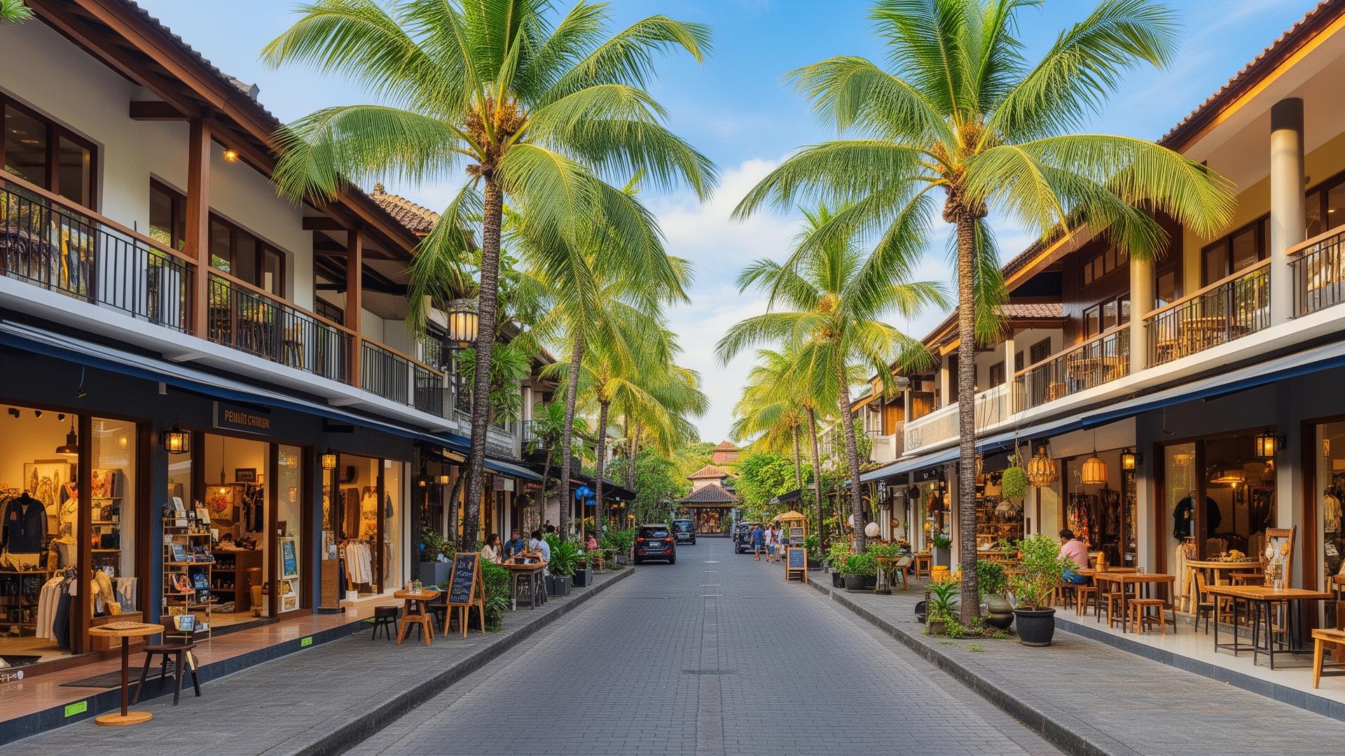 Kerobokan area in Bali